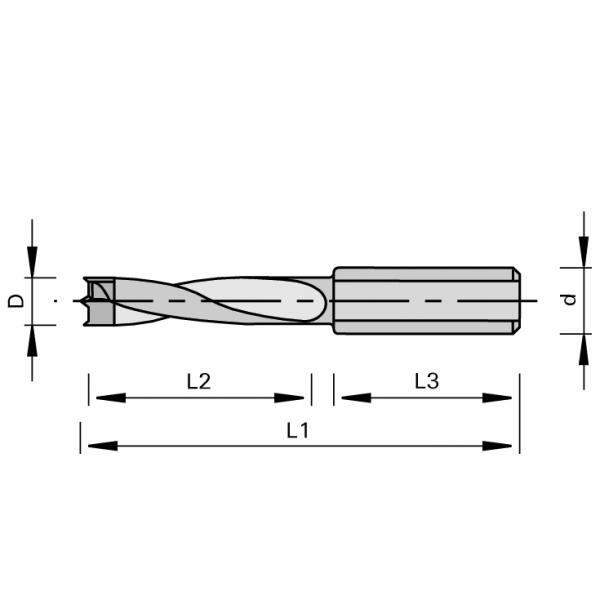 Stehle 3195  2032 Dübelbohrer-ohne Rückenführung Zeichnung